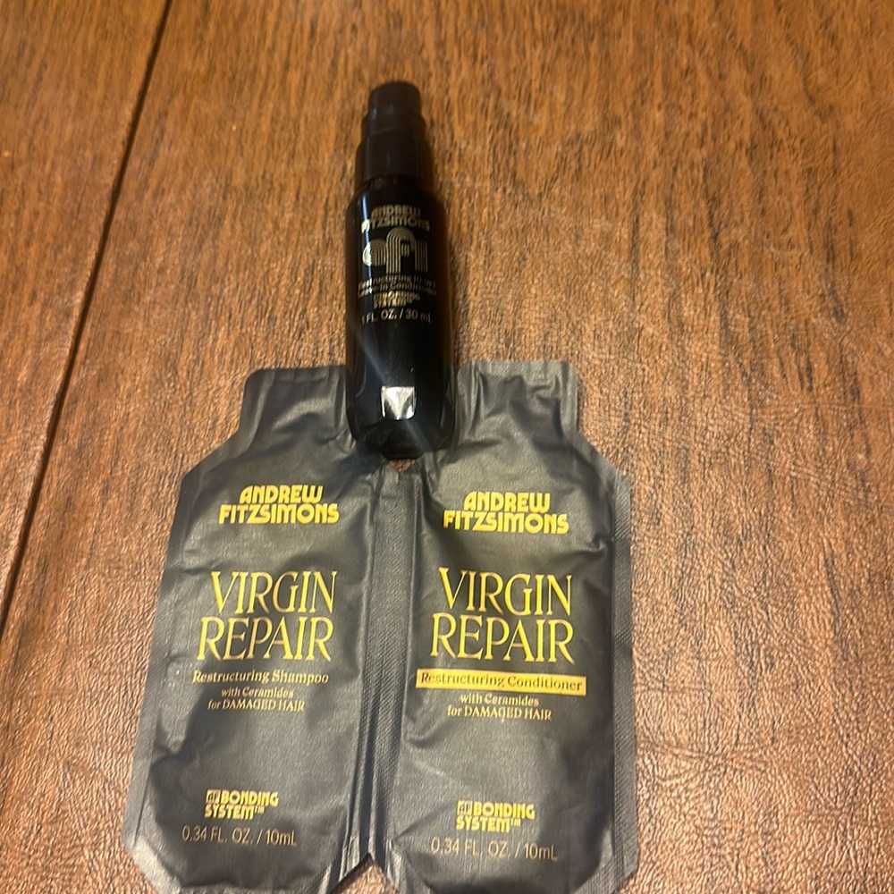 5/$10.00 Andrew Fitzsimons Virgin Repair Restructuring  shampoo conditioner